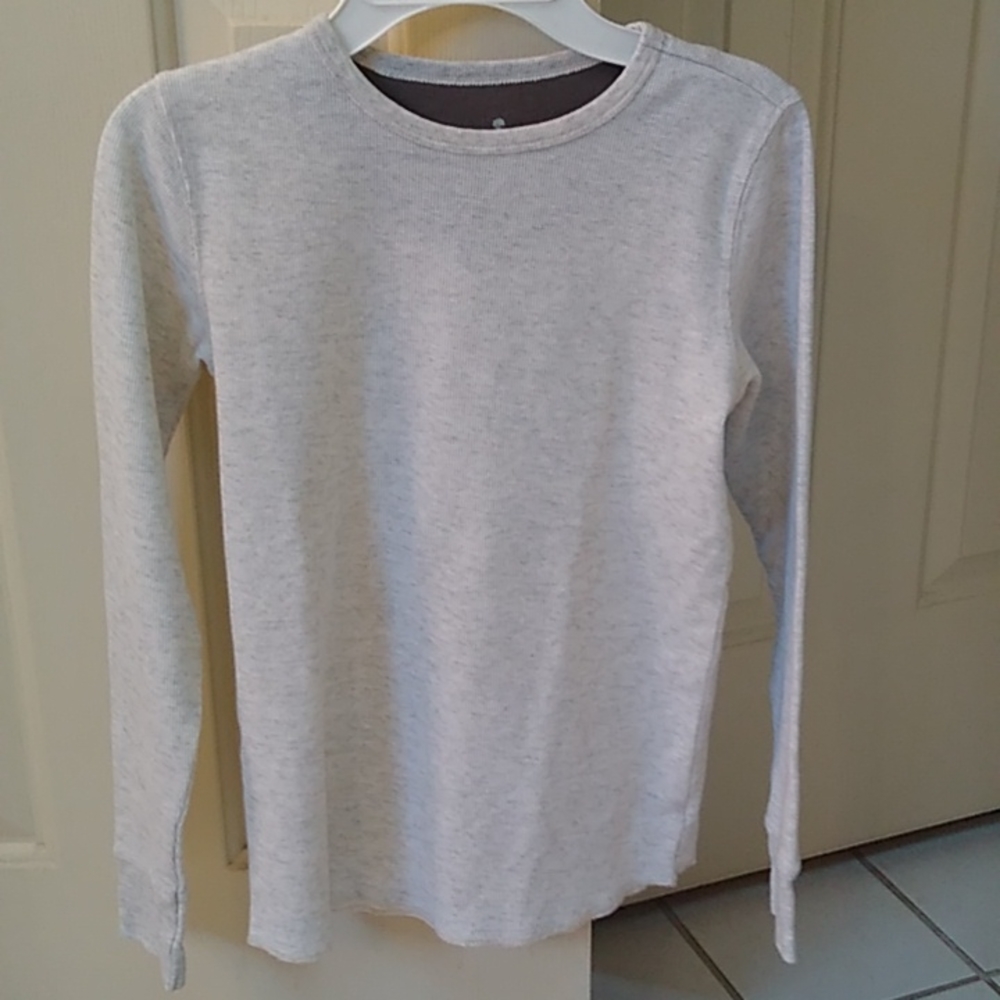 Boy's thermal knit long sleeve shirt